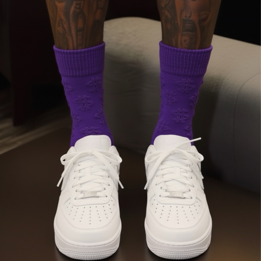 Purple Money Socks