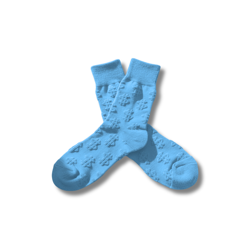 SKY BLUE MONEY SOCKS