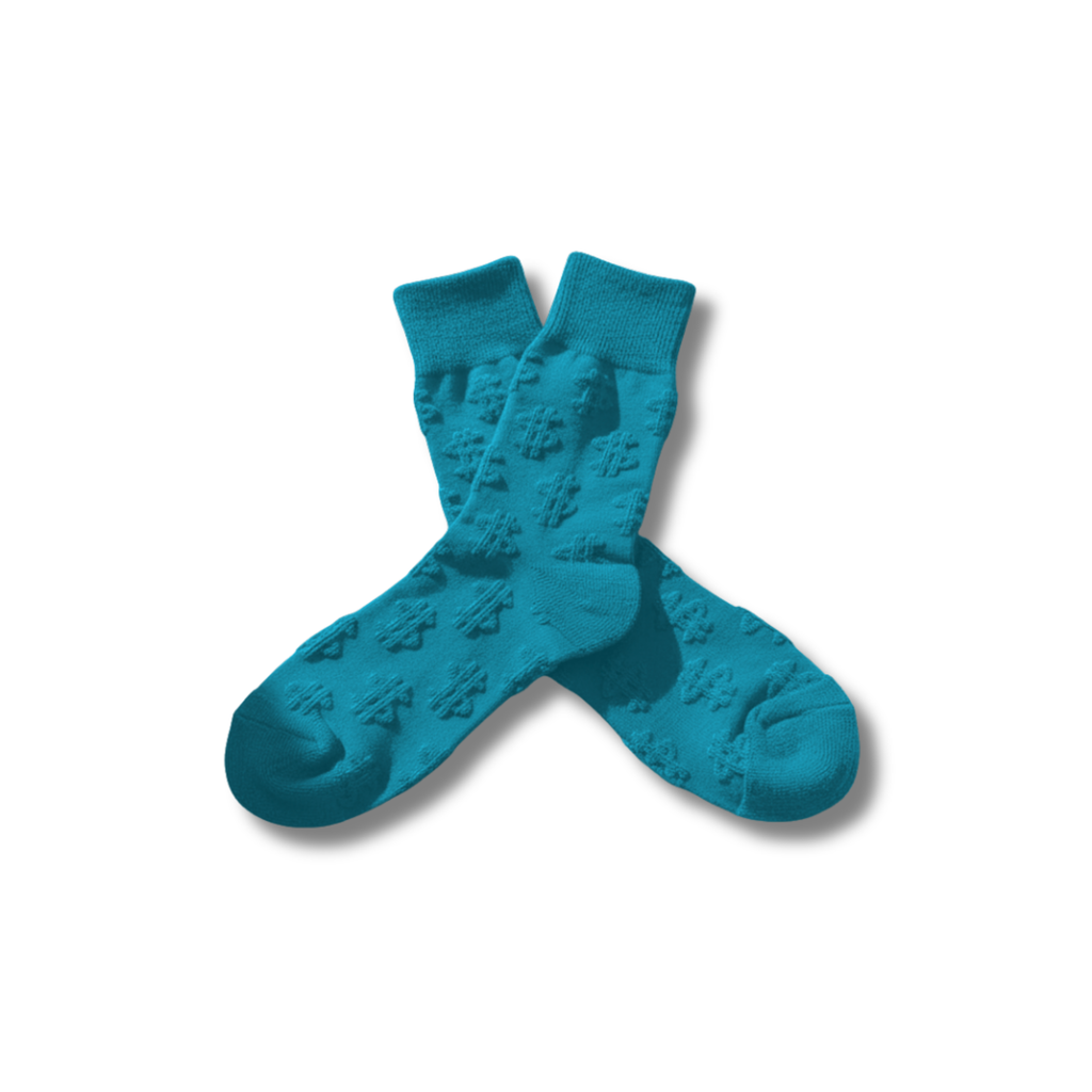TEAL MONEY SOCKS