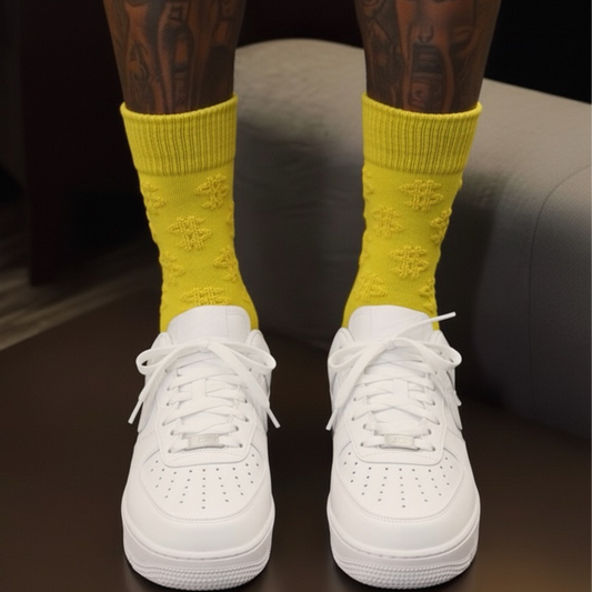 Yellow Money Socks